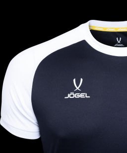 Футболка игровая JOGEL CAMP Reglan Jersey, черный/белый  фото 3