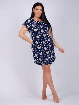 Туника "Душечка" синий, трикотаж