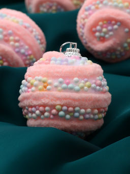 Ёлочные игрушки Маттео, шары новогодние, d=6 см, 6 шт., розовый - Зимнее волшебство фото 2