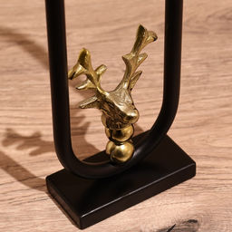 Подсвечник новогодний Олень, 34 см, металл