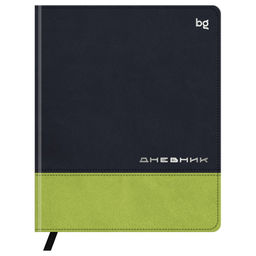 Дневник ЛАЙТ, иск.кожа. 1-11 кл. "Комбо. Салатовый" (D5s48_64519, BG) комбинирование материалов, тиснение фольгой, ляссе