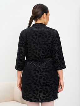 Комплект, рубашка и майка-топ MR006SS3 black - Maxroses фото 3