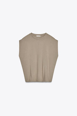 WASHED INTERLOCK T-SHIRT - Zara фото 7