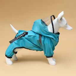 Комбинезон для собак, демисезонный с козырьком, размер 3ХL (ДС 50, Ог 67, ОШ 51 см), голубой 93812 - Simaland фото 17