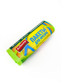 Avikomp пакеты для мусора, 60л*20шт, Eco Technology, повышенной прочности, Биоразлагаемые, рулон