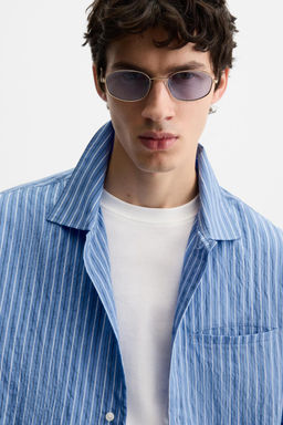 STRIPED FLOWING SHIRT - Zara фото 6