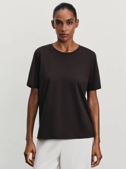 Базовая футболка из хлопка / Zarina  фото 3