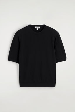 CAMISETA SEDA Y ALGOD?N HOMBROS ESCULPIDOS