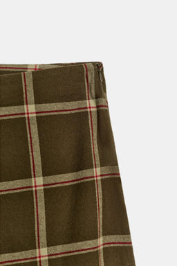 RUFFLE CHECK MIDI SKIRT - Zara фото 11