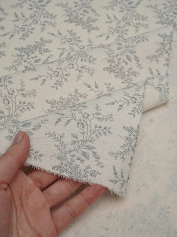 Теплый хлопок Осенние травы цв.кремовый, ш.1.5м, хлопок-100%, 160гр/м.кв - Купава фото 4