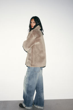 REVERSIBLE DOUBLE-FACED COAT - Zara фото 4