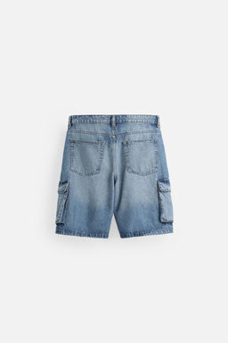 DENIM CARGO BERMUDA SHORTS - Zara фото 28