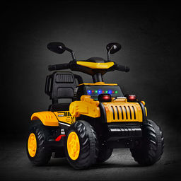 Электромобиль "Cross" на аккумуляторе, в коробке (желтый)