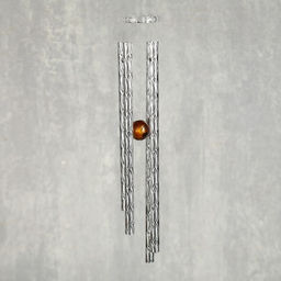 Музыка ветра «Двойное сердце со стрелой», металл, 4 трубочки, 56 см