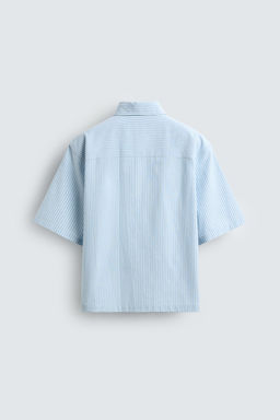 STRIPED EMBROIDERED SHIRT - Zara фото 7