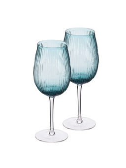 52623 GIPFEL Набор бокалов VISCONTI 430 мл (2шт.). Материал: стекло. Цвет: сине-зеленый.