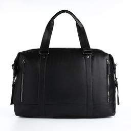 Сумка дорожная на молнии, длинный ремень, цвет чёрный - Simaland фото 2