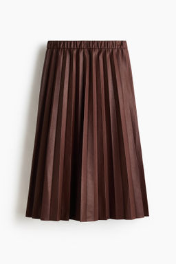 Falda midi plisada