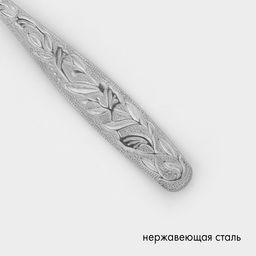 Цена за 6 шт. Ложка чайная «Уралочка», длина 14 см, толщина 2 мм, нержавеющая сталь, серебристая