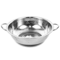 Дуршлаг из нержавеющей стали "Люкс" д30,5см h9,3см, 4л, с ручками, на ножках (Китай)