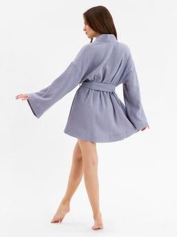 Халат домашний женский KAFTAN Basic, размер 48-50, серый