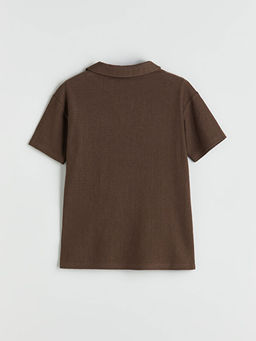 Polo Yaka Dokulu Erkek ?ocuk Ti??rt