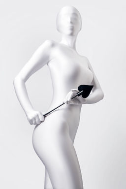 Стек Anonymo #0007, PU кожа, черный, 36 см - Toyfa фото 2