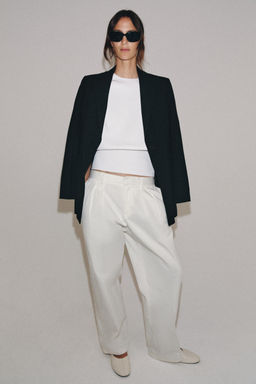 JERSEY PUNTO HOMBRERAS MANGA CORTA / Blanco - Zara фото 6