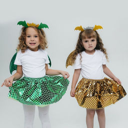 Карнавальный набор «Королева драконов»: крылья, юбка, ободок, жёлтый