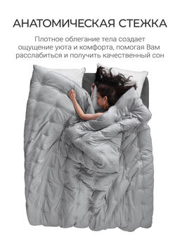 Одеяло Cloud Gray 150х200см теплое 300г/м2 ЕС-7883 - Espera фото 2