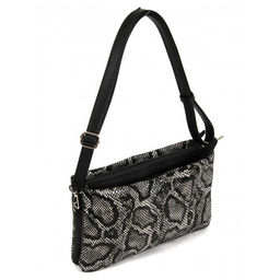 Сумка женская натуральная кожа ADEL-72 (отделка - ИСК/КОЖА), 3отд, плечевой ремень, питон 262932