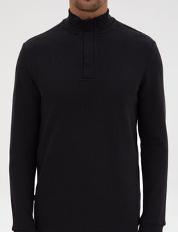 Siyah Regular Fit Sweatshirt - Pierre cardin фото 6