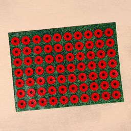 Аппликатор «Кузнецова - Любимой маме», 70 колючек, плёнка, 23×32 см, красный