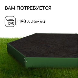 Клумба оцинкованная, d=140 см, высота бортика 15 см, зелёная, Greengo  фото 5