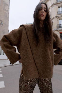 CARDIGAN WITH SCARF DETAIL - Zara фото 2