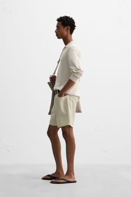 WASHED COTTON BERMUDA SHORTS - Zara фото 14
