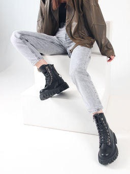 Ботинки 329.21153bl.black/Шерсть