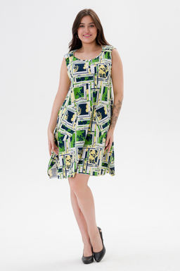 Платье женское из кулирки Кэтрин цитрусовый микс - Амадэль фото 3