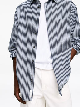 Camisa de popelina oversize - H&m фото 5