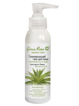 Тонизирующий гель для лица алоэ вера и лимон - Green mama фото 2