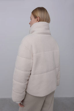 Стеганая куртка из искусственной овчины - Incity фото 6