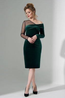 Платье Euro Moda 486 зеленый