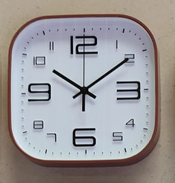 Часы настенные 30 см коричневые / Y8030T17 /уп 20/