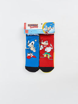 Sonic Desenli Erkek ?ocuk Soket ?orap 5li - Waikiki фото 3