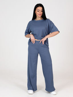 02 ЖЕНСКИЙ КОСТЮМ (брюки) (Индиго) - А-дина фото 3