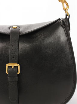 LACCOMA сумка АМ2400-черный натуральная кожа хлопок