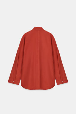 WASHED OVERSIZE POPLIN SHIRT - Zara фото 13