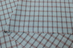 Вареный (стираный) хлопок Клетка-сеточка цв.сине-зеленая дымка, ш.2.5м, хл-100%, 115гр/м.кв - Купава фото 4