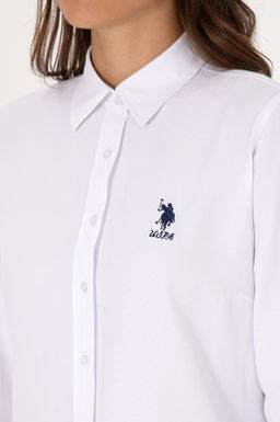 Kad_n Beyaz Uzun Kollu Basic G_mlek Sepette S_rpriz _ndirim - U.s. polo assn фото 7