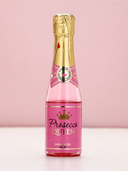 Подарочный набор Prosecco Queen, гель для душа и соль для ванны во флаконах шампанское, Чистое Счастье